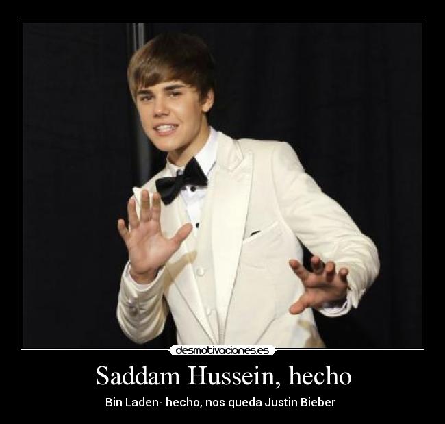 Saddam Hussein, hecho - 