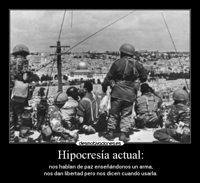 Hipocresía actual: - 