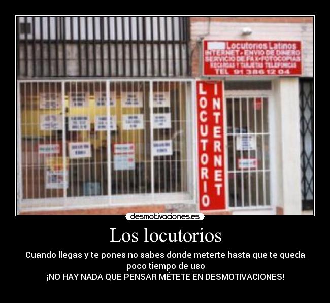 Los locutorios -
