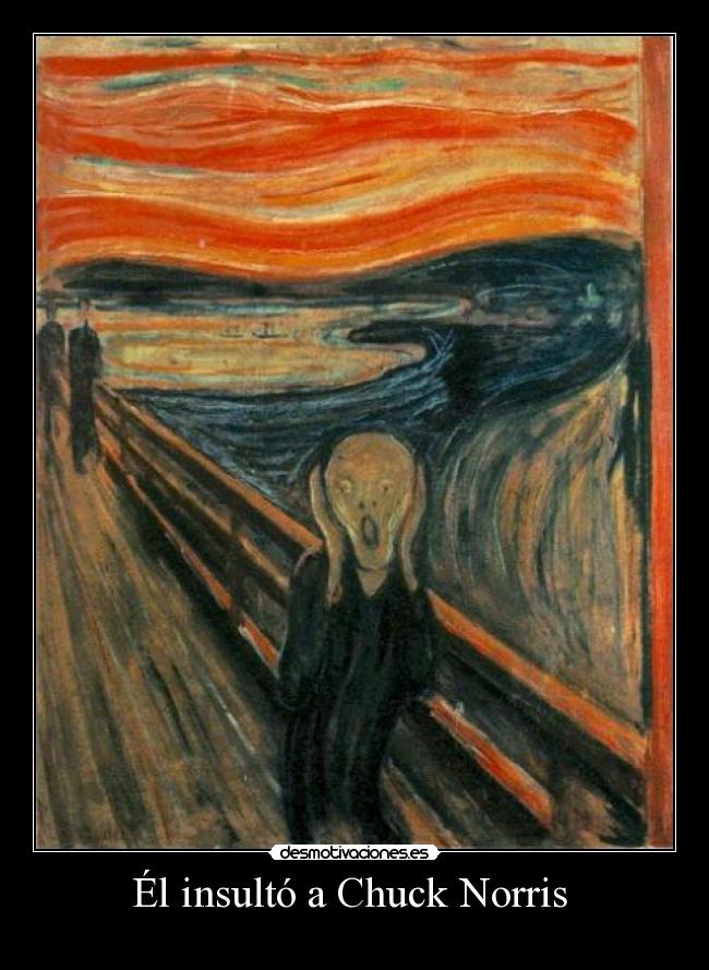 Él insultó a Chuck Norris -