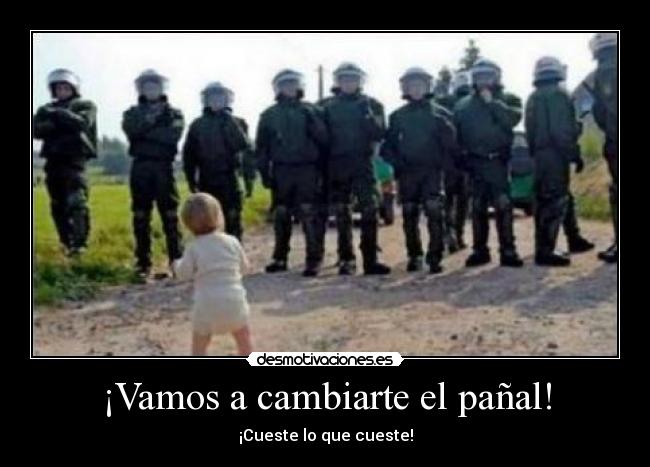 ¡Vamos a cambiarte el pañal! -