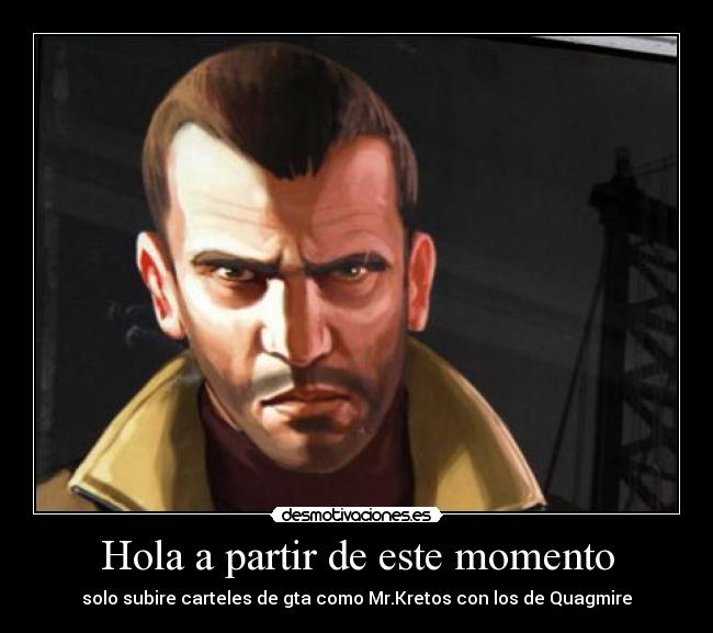 Hola a partir de este momento -