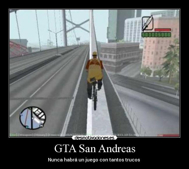 GTA San Andreas - Nunca habrá un juego con tantos trucos