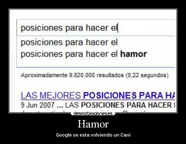 Hamor - Google se esta volviendo un Cani