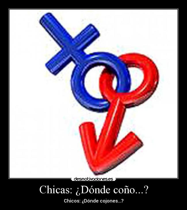 Chicas: ¿Dónde coño...? - Chicos: ¿Dónde cojones...?