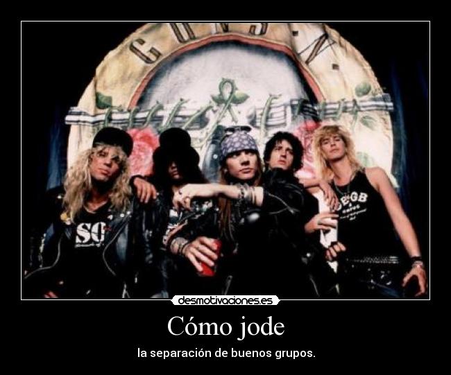 Cómo jode - la separación de buenos grupos.