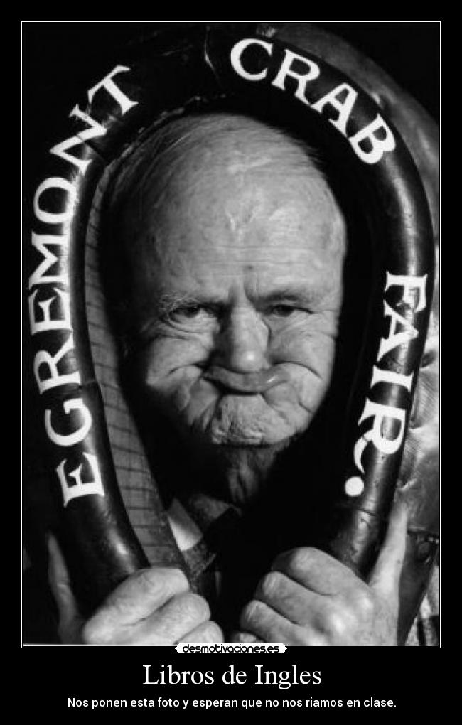 Libros de Ingles - Nos ponen esta foto y esperan que no nos riamos en clase.
