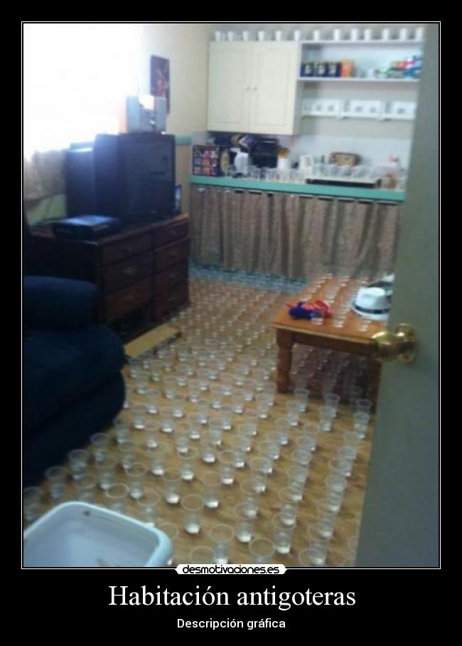 Habitación antigoteras -