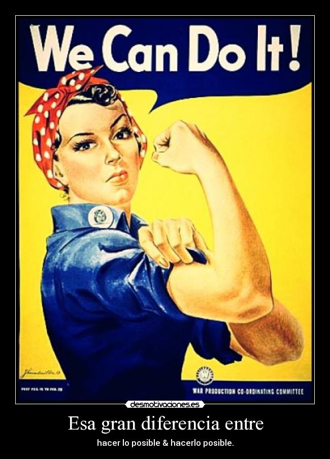 Esa gran diferencia entre -