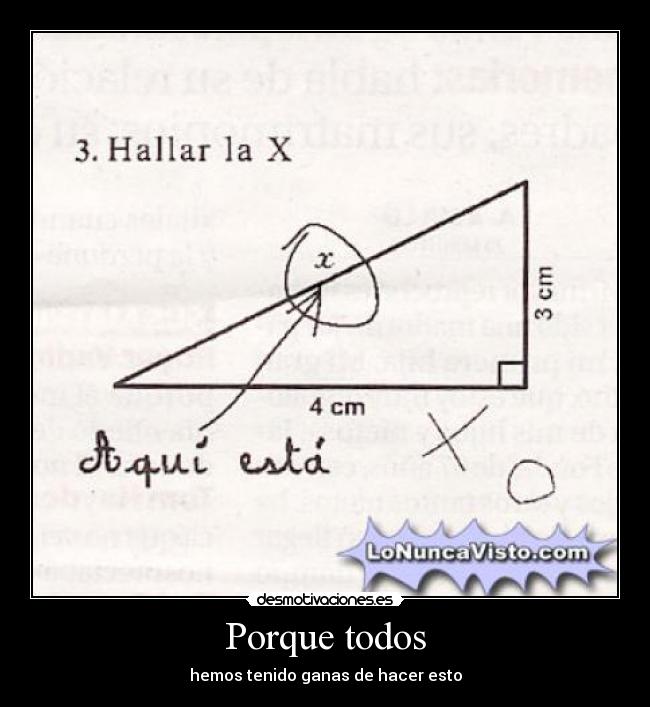 carteles hipotenusa hallar triangulo desmotivaciones
