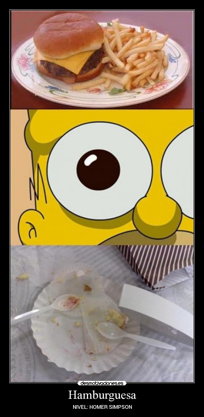 Hamburguesa - NIVEL: HOMER SIMPSON