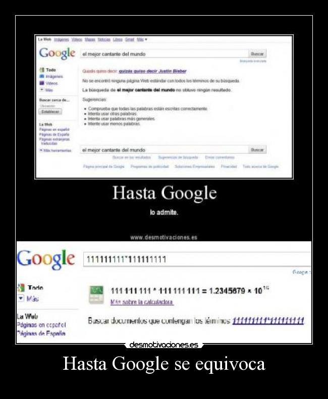 Hasta Google se equivoca -