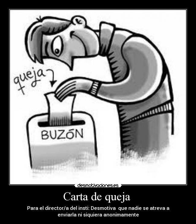 Carta de queja -
