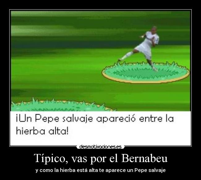 Típico, vas por el Bernabeu - 