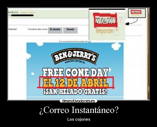 ¿Correo Instantáneo? - Los cojones