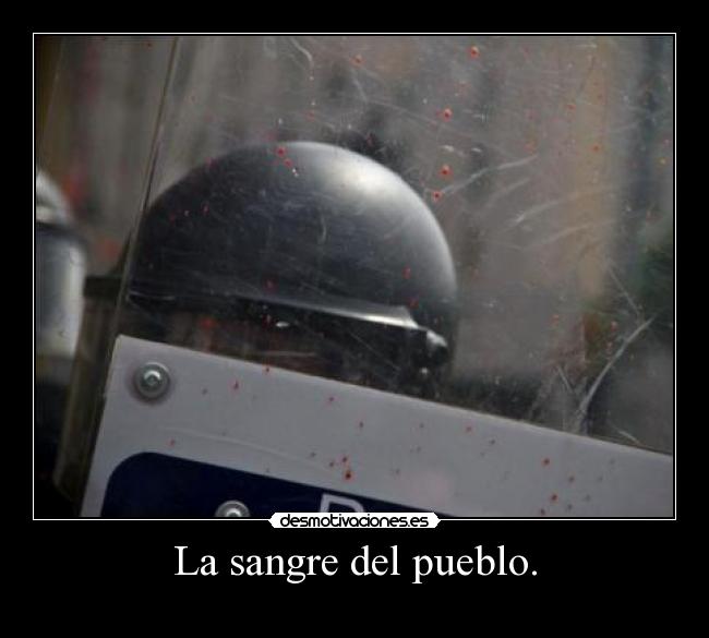 La sangre del pueblo. -