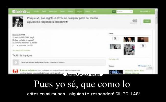 Pues yo sé, que como lo -