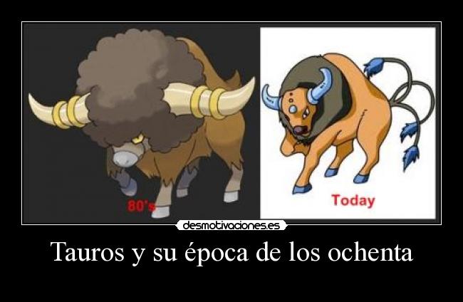 carteles tauros bouffalant pokemon desmotivaciones