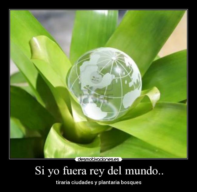 Si yo fuera rey del mundo.. -