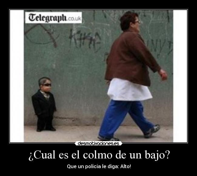 ¿Cual es el colmo de un bajo? - 
