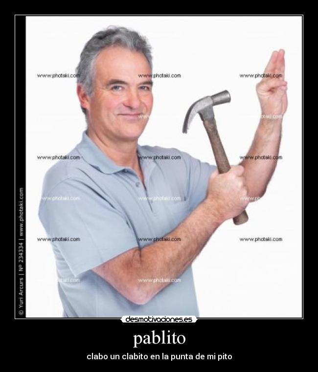 pablito - clabo un clabito en la punta de mi pito