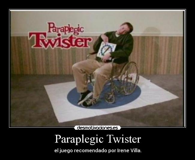 Paraplegic Twister - el juego recomendado por Irene Villa.