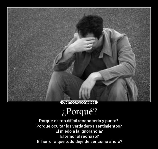 ¿Porqué? -