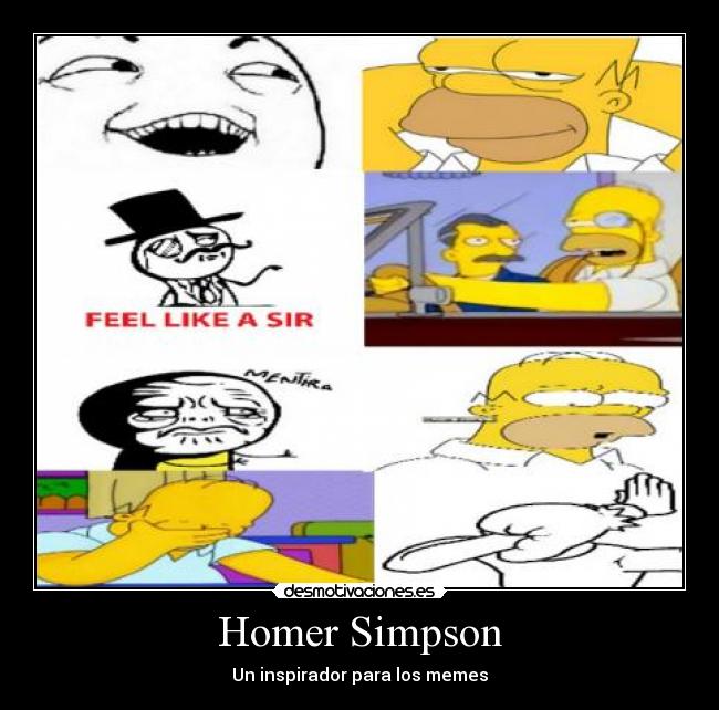 Homer Simpson - Un inspirador para los memes