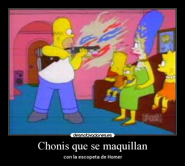 Chonis que se maquillan -