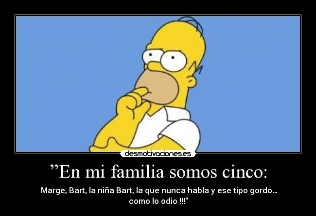 carteles familia familia somos cinco desmotivaciones