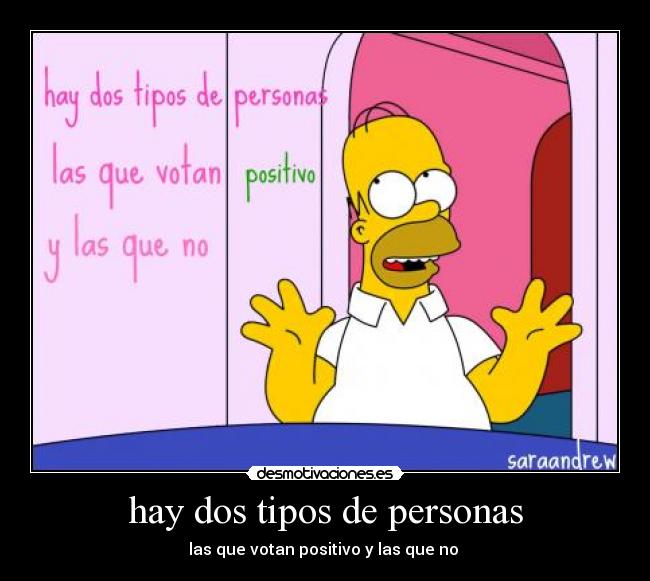 hay dos tipos de personas -