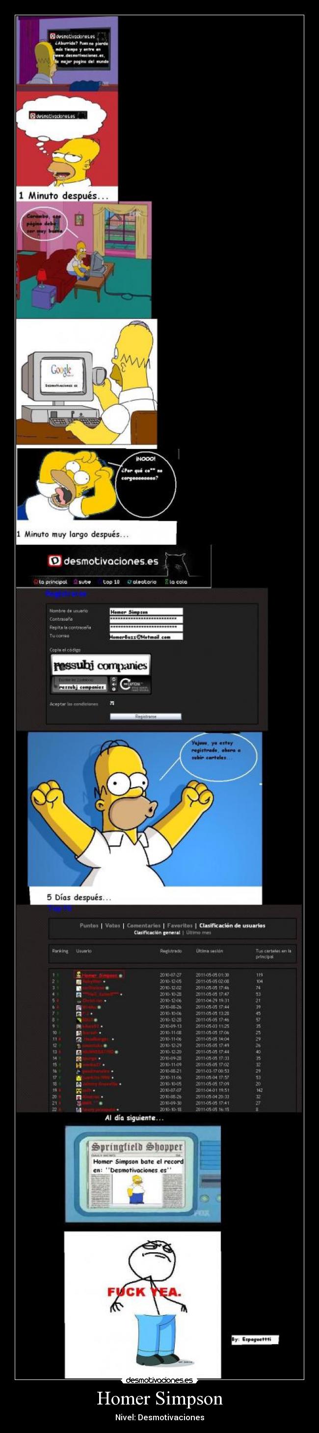 Homer Simpson - Nivel: Desmotivaciones