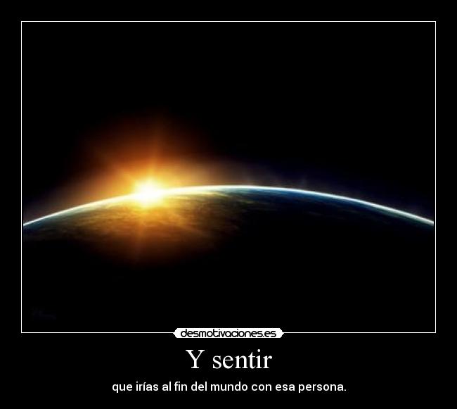Y sentir -