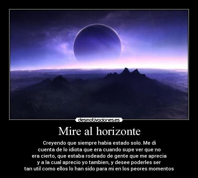 carteles mire horizonte desmotivaciones