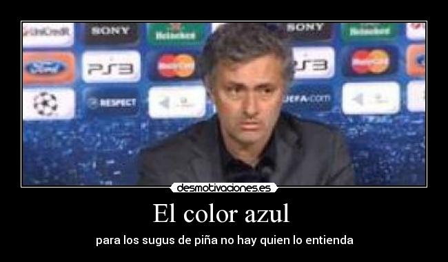 El color azul - para los sugus de piña no hay quien lo entienda