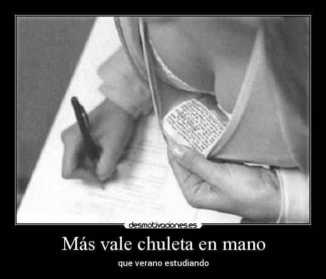 Más vale chuleta en mano -