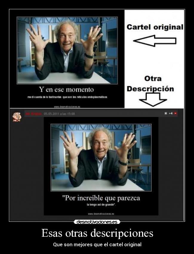 Esas otras descripciones -