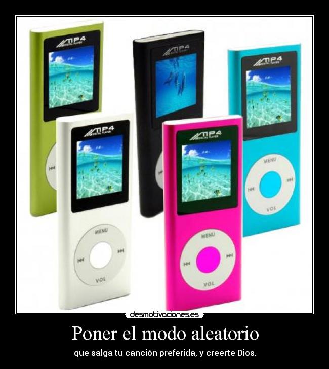 Poner el modo aleatorio -