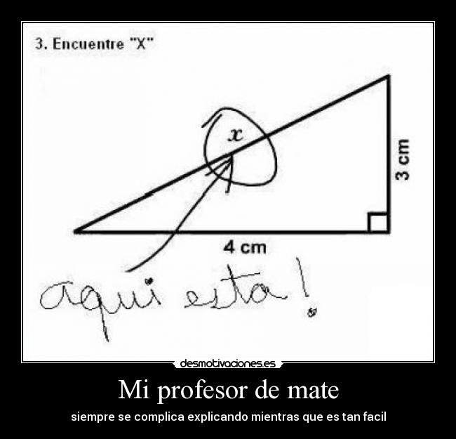 Mi profesor de mate -