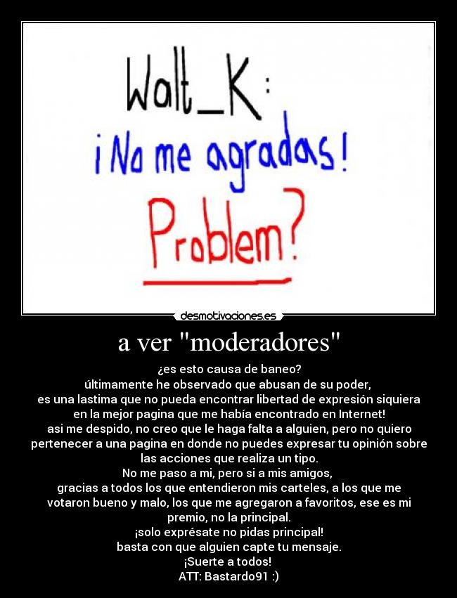 a ver moderadores -