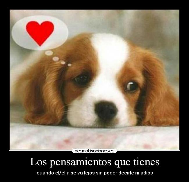Los pensamientos que tienes -