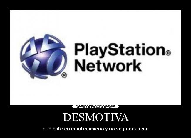 carteles play station network desmotivaciones