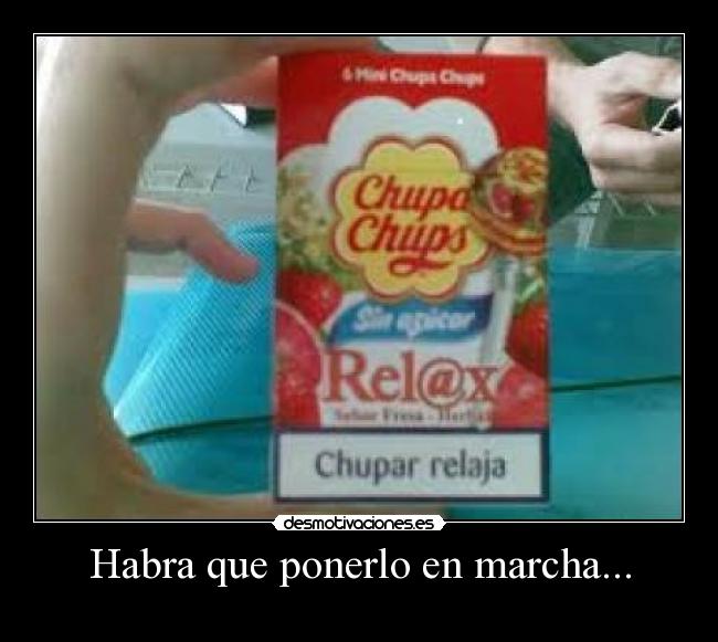 Habra que ponerlo en marcha... -