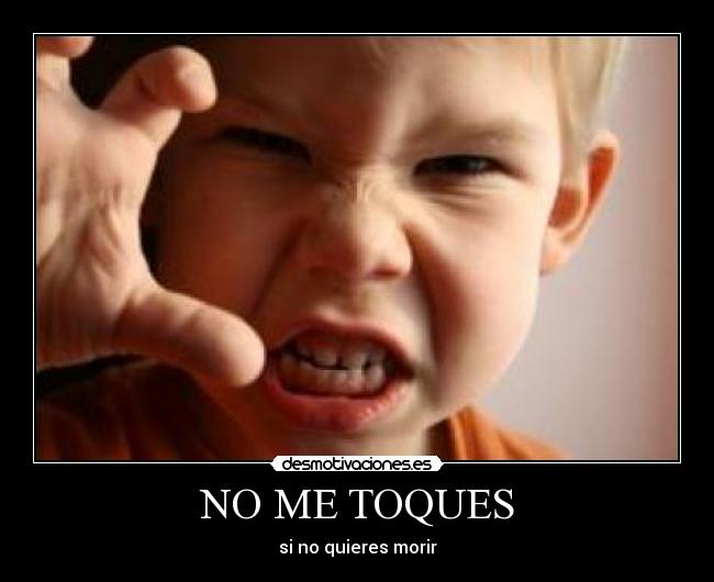 NO ME TOQUES -