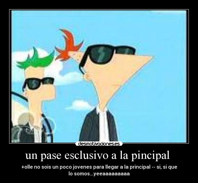 un pase esclusivo a la pincipal  - 