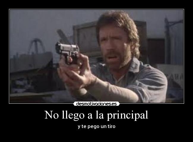 No llego a la principal - 