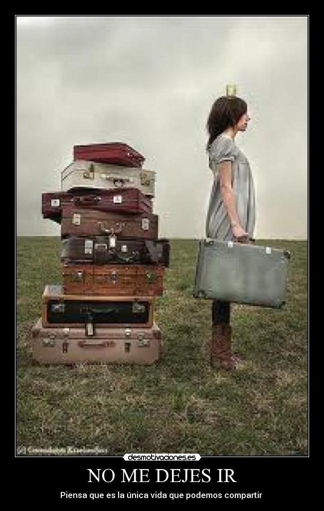 NO ME DEJES IR -