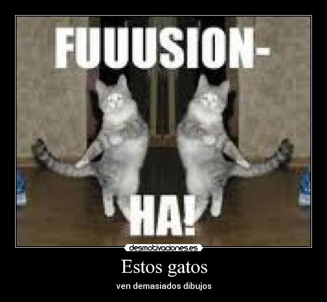 Estos gatos - ven demasiados dibujos