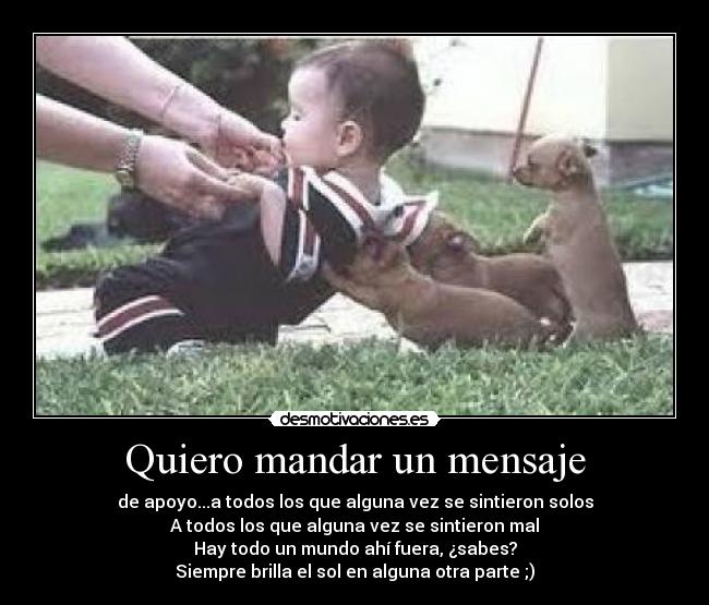 Quiero mandar un mensaje -