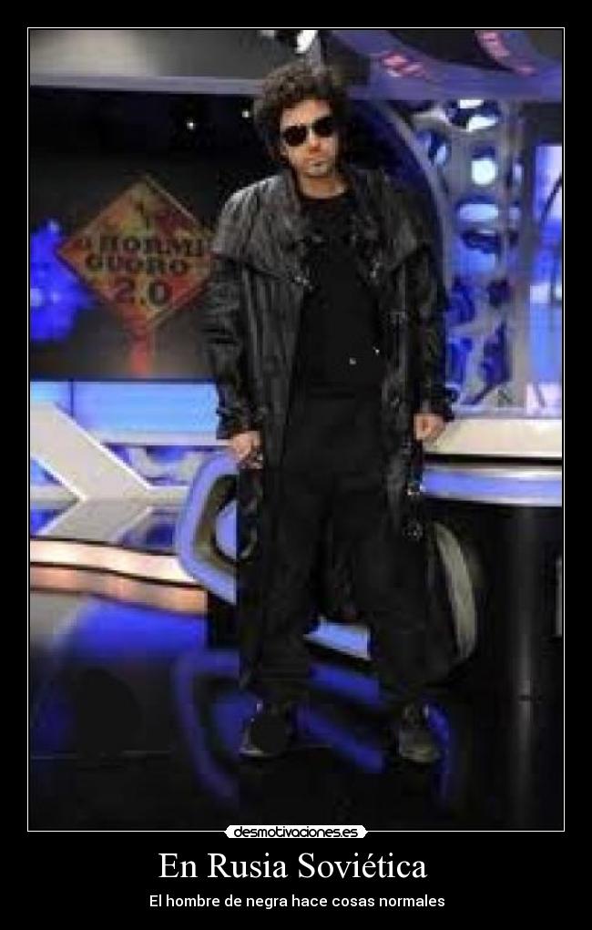 En Rusia Soviética - El hombre de negra hace cosas normales